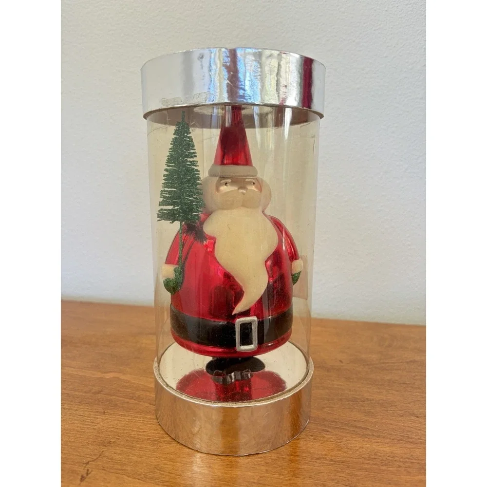 2005 Bath & Body Works Blown‎ Glass Ornament Vintage Santa Christmas 2000's